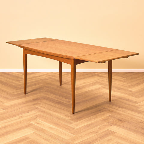 Swedish rectangular dining table in teak by Rosendal Möbelfabrik, Rottne