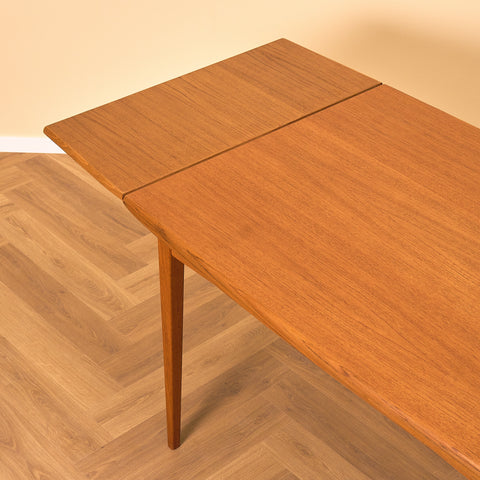 Swedish rectangular dining table in teak by Rosendal Möbelfabrik, Rottne