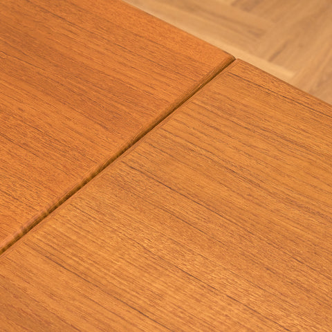 Swedish rectangular dining table in teak by Rosendal Möbelfabrik, Rottne