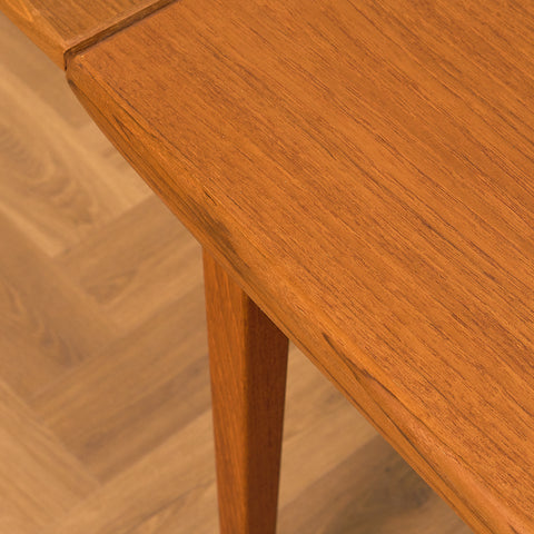 Swedish rectangular dining table in teak by Rosendal Möbelfabrik, Rottne
