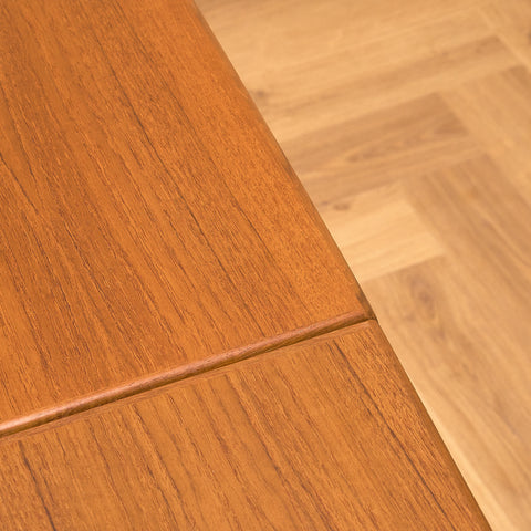 Swedish rectangular dining table in teak by Rosendal Möbelfabrik, Rottne