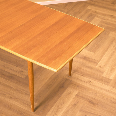 Swedish dining table in teak by K.-E. Kullén for Bodafors