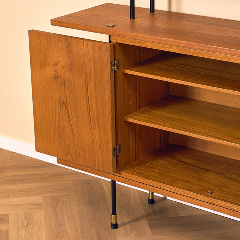 Swedish modular bookshelf in teak, model 'Prydno', by Bröderna Gustafsson
