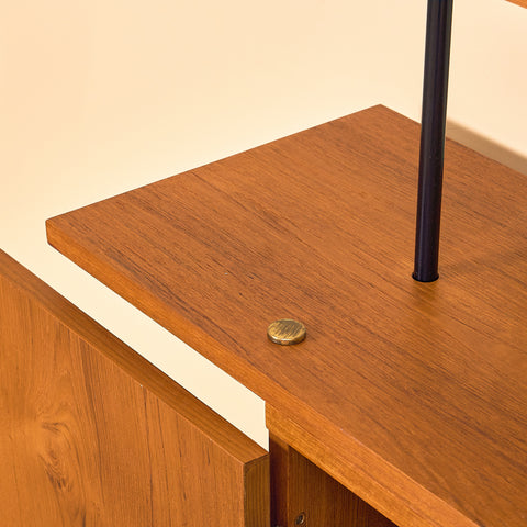 Swedish modular bookshelf in teak, model 'Prydno', by Bröderna Gustafsson