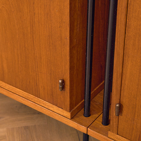Swedish modular bookshelf in teak, model 'Prydno', by Bröderna Gustafsson