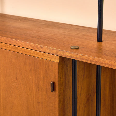 Swedish modular bookshelf in teak, model 'Prydno', by Bröderna Gustafsson