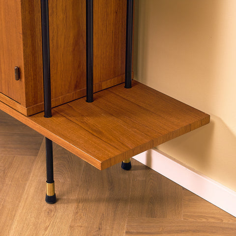 Swedish modular bookshelf in teak, model 'Prydno', by Bröderna Gustafsson