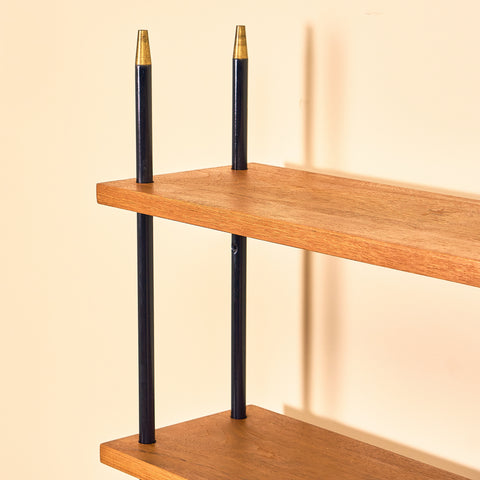 Swedish modular bookshelf in teak, model 'Prydno', by Bröderna Gustafsson
