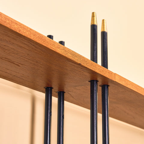 Swedish modular bookshelf in teak, model 'Prydno', by Bröderna Gustafsson