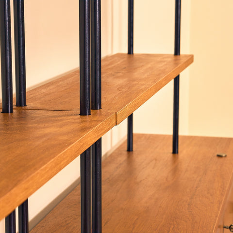 Swedish modular bookshelf in teak, model 'Prydno', by Bröderna Gustafsson
