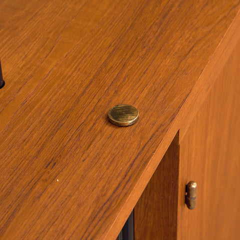 Swedish modular bookshelf in teak, model 'Prydno', by Bröderna Gustafsson