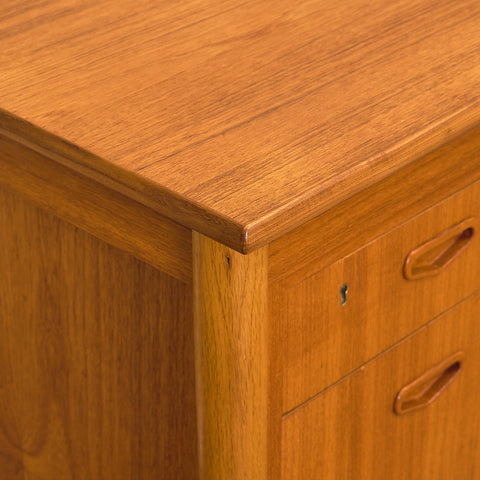 Swedish writing desk in teak and beech