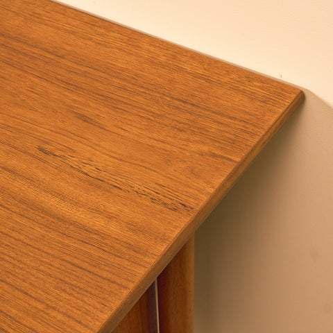 Swedish writing desk in teak and beech