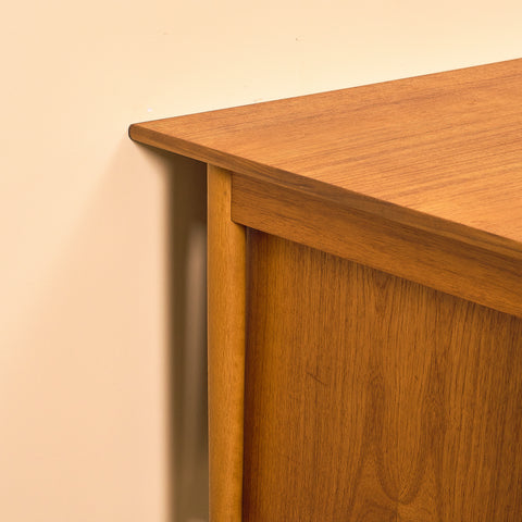 Swedish writing desk in teak and beech