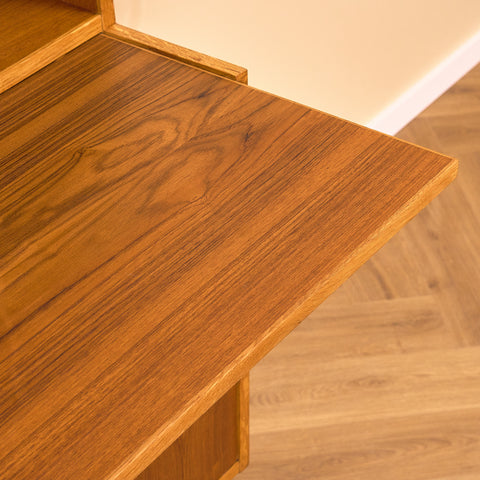 Swedish bookshelf in teak