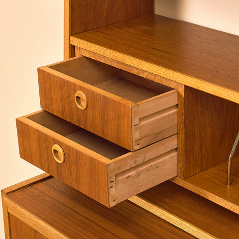 Swedish bookshelf in teak