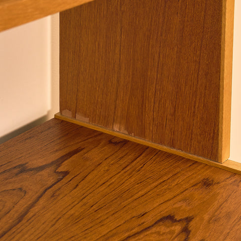 Swedish bookshelf in teak
