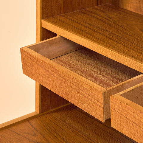 Swedish bookshelf in teak