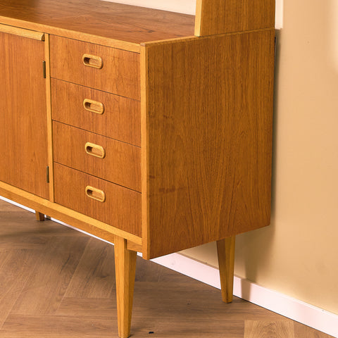 Swedish bookshelf in teak