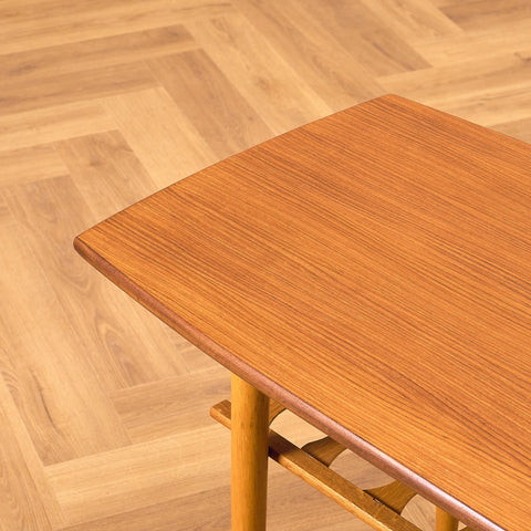 Swedish coffee table in teak and oak