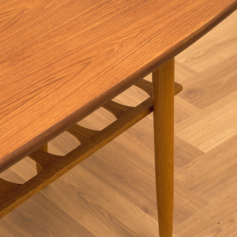 Swedish coffee table in teak and oak