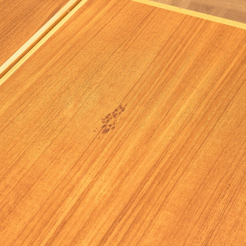 Swedish foldable coffee table in teak and beech