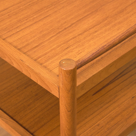Swedish serving trolley in teak, model 'Rolly' by DS furniture, Diö