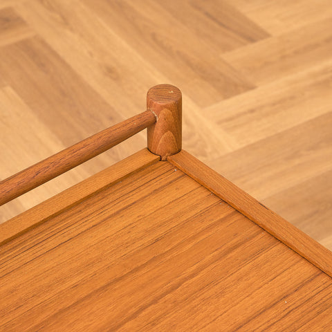 Swedish serving trolley in teak, model 'Rolly' by DS furniture, Diö