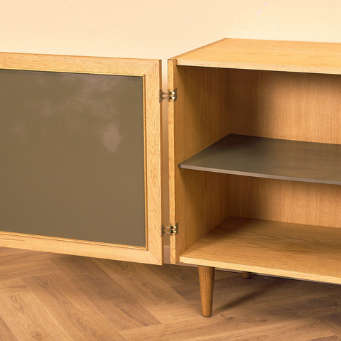 Swedish sideboard in oak, model 'Triva', by NK Verkstäder in Nyköping