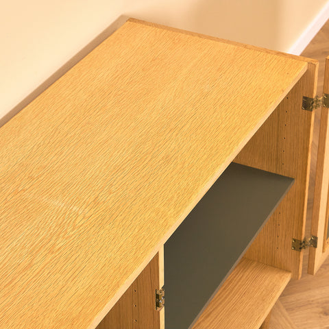 Swedish sideboard in oak, model 'Triva', by NK Verkstäder in Nyköping