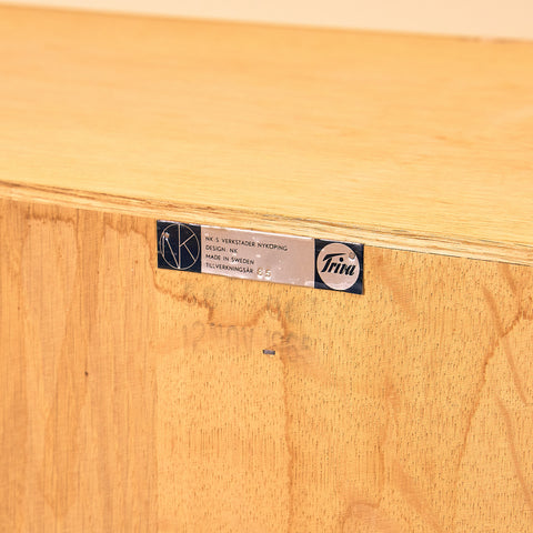 Swedish sideboard in oak, model 'Triva', by NK Verkstäder in Nyköping