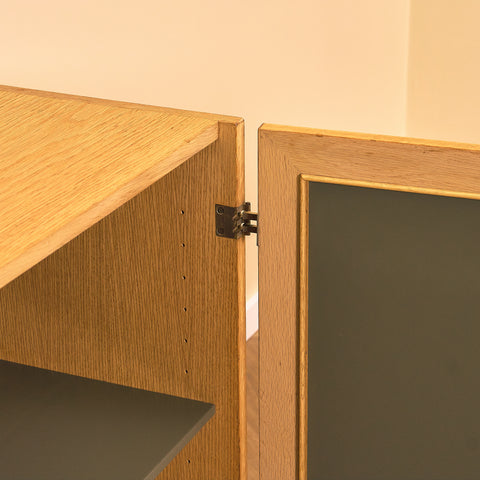 Swedish sideboard in oak, model 'Triva', by NK Verkstäder in Nyköping