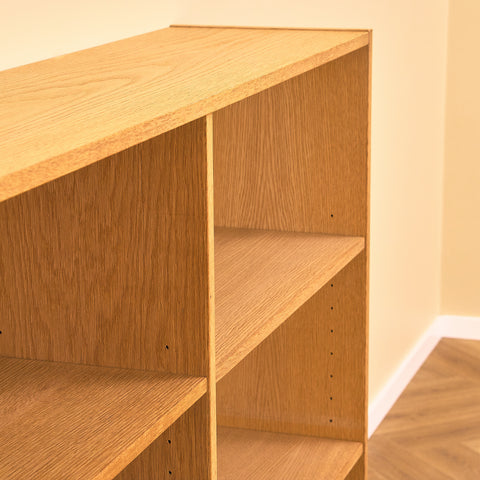 Swedish bookshelf in oak model 'Triva', by NK Verkstäder in Nyköping