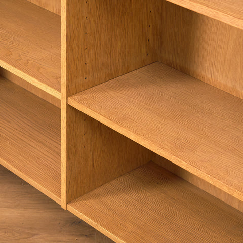 Swedish bookshelf in oak model 'Triva', by NK Verkstäder in Nyköping