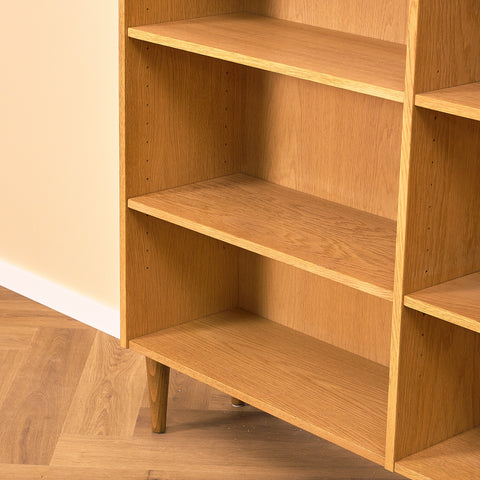 Swedish bookshelf in oak model 'Triva', by NK Verkstäder in Nyköping