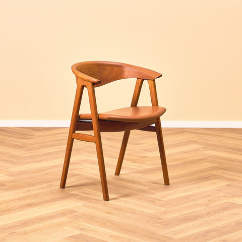 Danish dining chairs in teak, model 'Compass' by Erik Kirkegaard for Høng Stolefabrik