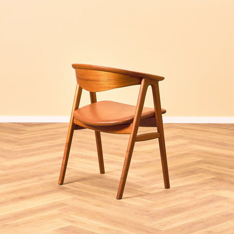 Danish dining chairs in teak, model 'Compass' by Erik Kirkegaard for Høng Stolefabrik