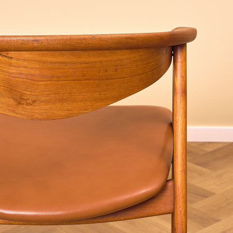 Danish dining chairs in teak, model 'Compass' by Erik Kirkegaard for Høng Stolefabrik