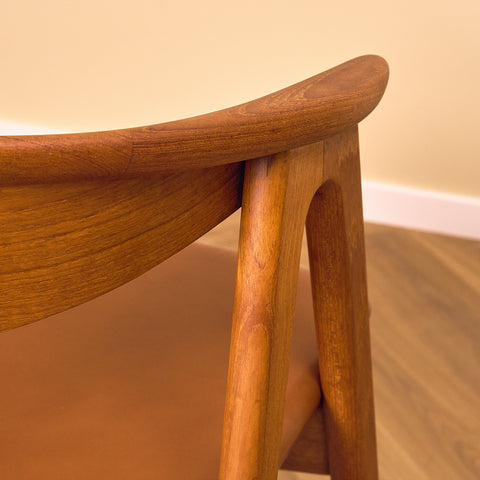 Danish dining chairs in teak, model 'Compass' by Erik Kirkegaard for Høng Stolefabrik
