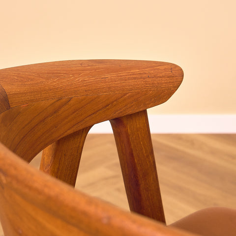 Danish dining chairs in teak, model 'Compass' by Erik Kirkegaard for Høng Stolefabrik