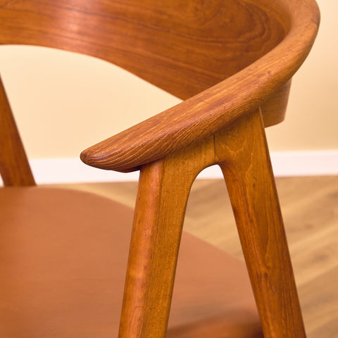 Danish dining chairs in teak, model 'Compass' by Erik Kirkegaard for Høng Stolefabrik