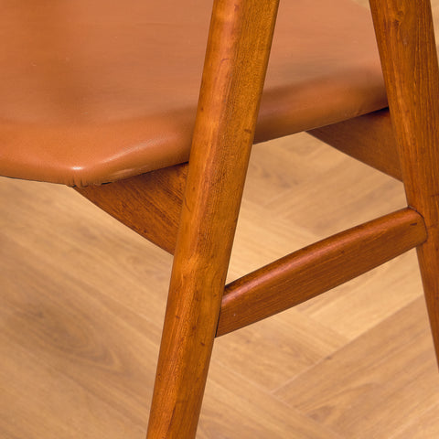 Danish dining chairs in teak, model 'Compass' by Erik Kirkegaard for Høng Stolefabrik