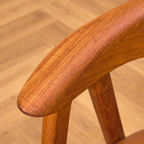 Danish dining chairs in teak, model 'Compass' by Erik Kirkegaard for Høng Stolefabrik