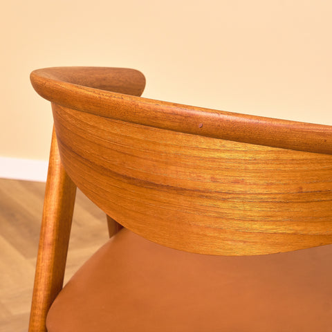 Danish dining chairs in teak, model 'Compass' by Erik Kirkegaard for Høng Stolefabrik
