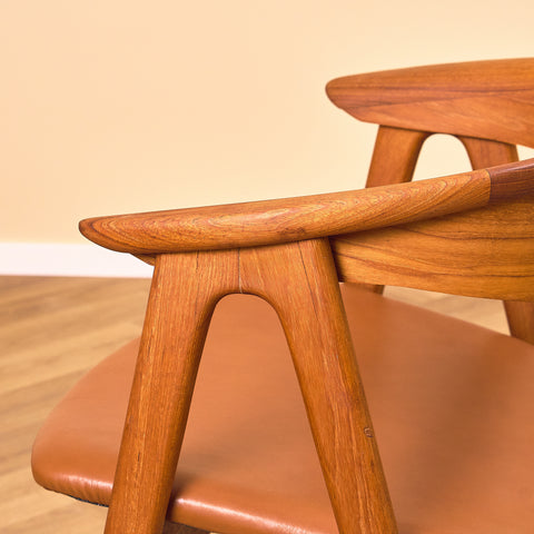 Danish dining chairs in teak, model 'Compass' by Erik Kirkegaard for Høng Stolefabrik