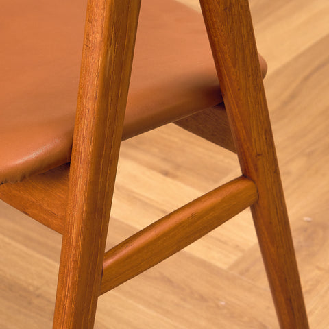 Danish dining chairs in teak, model 'Compass' by Erik Kirkegaard for Høng Stolefabrik