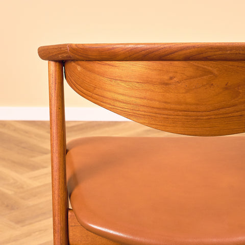 Danish dining chairs in teak, model 'Compass' by Erik Kirkegaard for Høng Stolefabrik