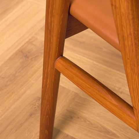 Danish dining chairs in teak, model 'Compass' by Erik Kirkegaard for Høng Stolefabrik