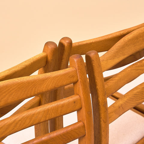 Swedish dining chairs in solid oak