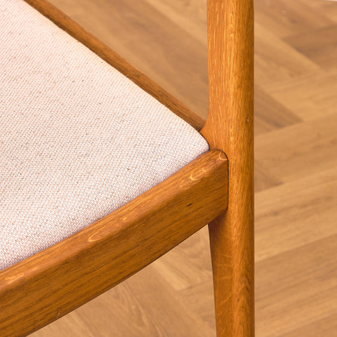 Swedish dining chairs in solid oak
